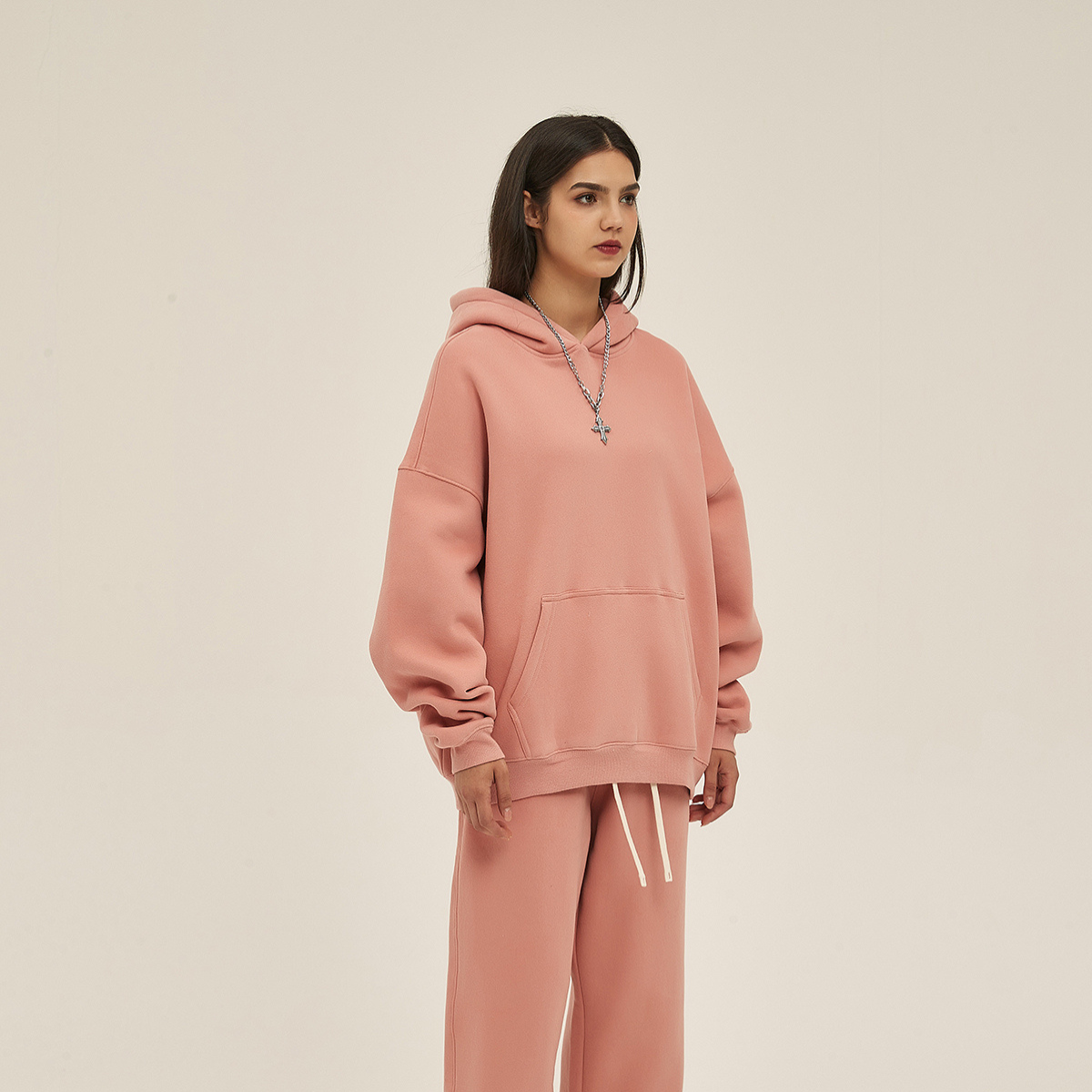 Oversized Boyfriend Plush Hoodie-INNBLAC Fashion Apparel