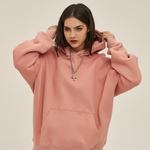 Oversized Boyfriend Plush Hoodie-INNBLAC Fashion Apparel