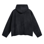 Women's Acid Washed Ripped Hoodie-INNBLAC Fashion Apparel