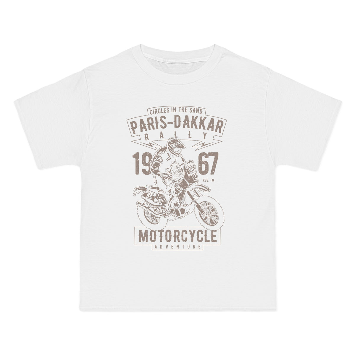 Paris Dakkar Rally Motorcycle Graphic Tee-INNBLAC Fashion Apparel