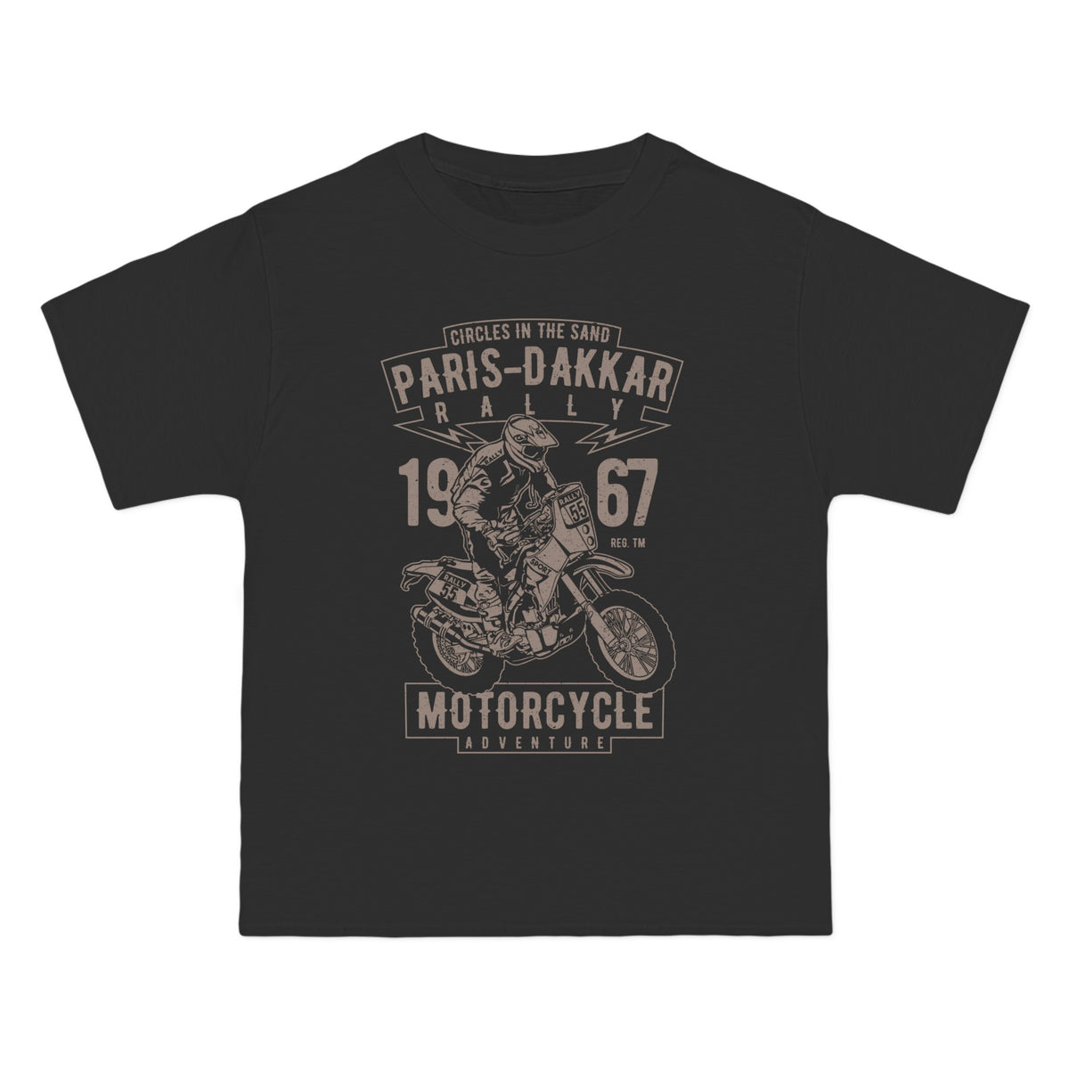 Paris Dakkar Rally Motorcycle Graphic Tee-INNBLAC Fashion Apparel