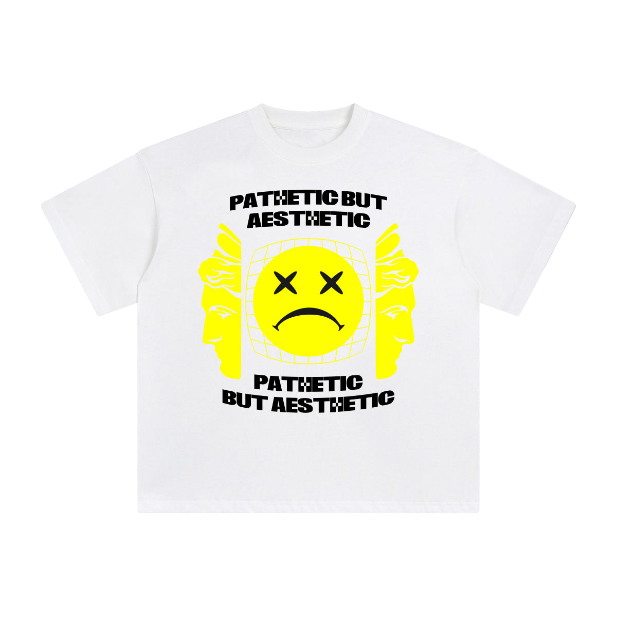 Pathetic But Aesthetic Abstract Graphic Tee-INNBLAC Fashion Apparel