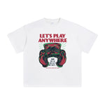 Playing Game Japanese Kanji Graphic Tee-INNBLAC Fashion Apparel