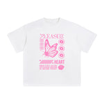Pleased Heart Abstract Art Graphic Tee-INNBLAC Fashion Apparel