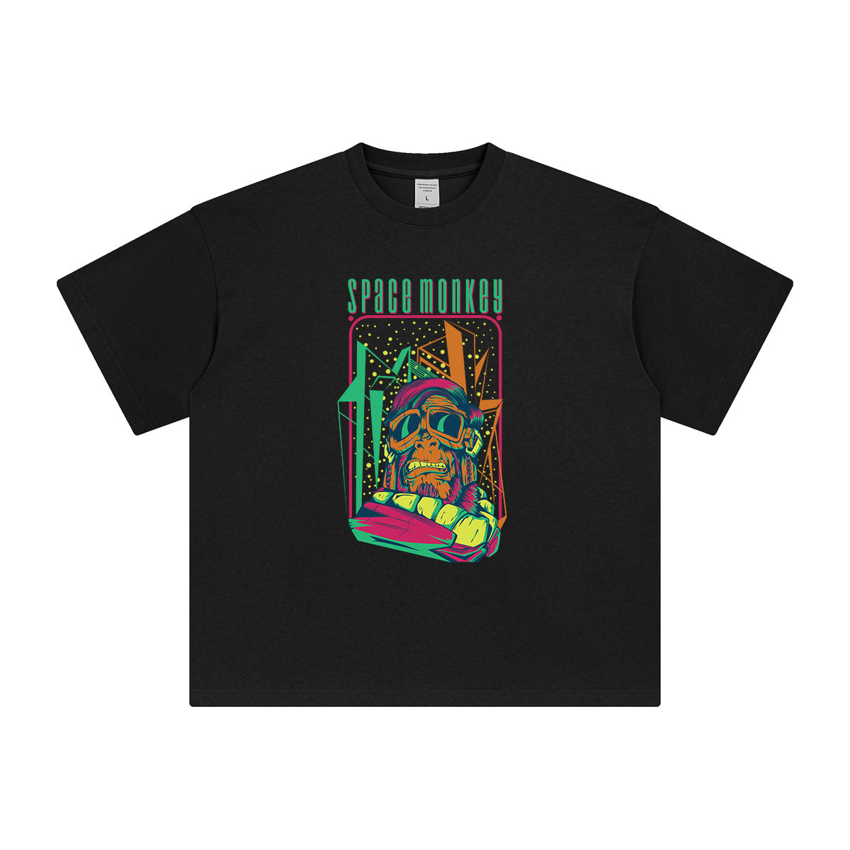 Pop Style Space Monkey Graphic Tee-INNBLAC Fashion Apparel