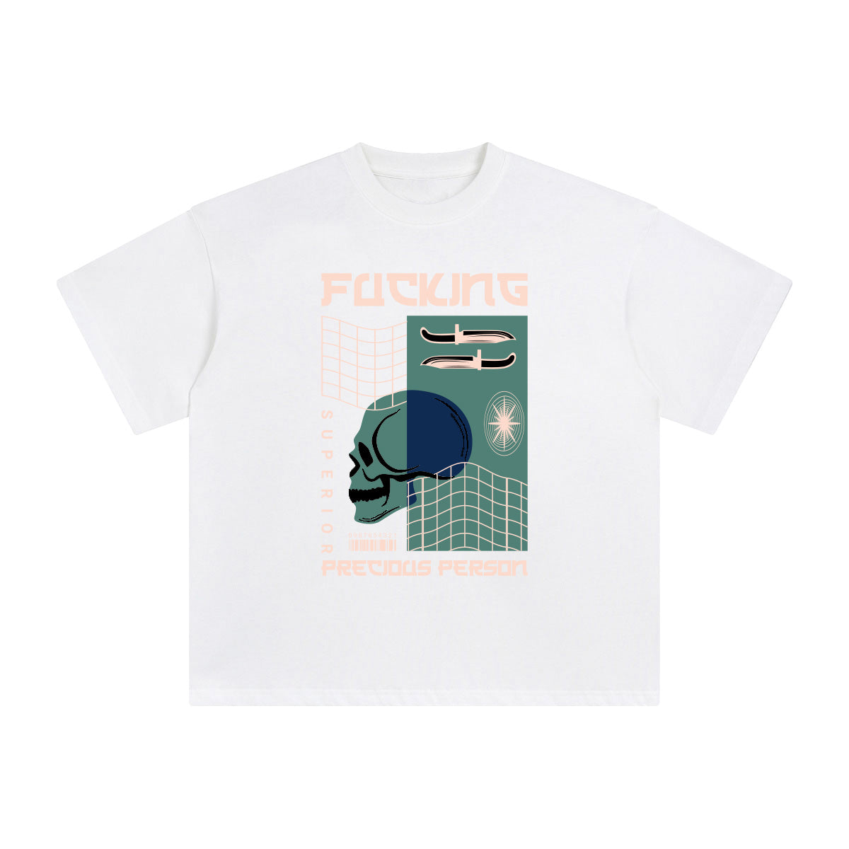 Precious Person Abstract Graphic Tee-INNBLAC Fashion Apparel