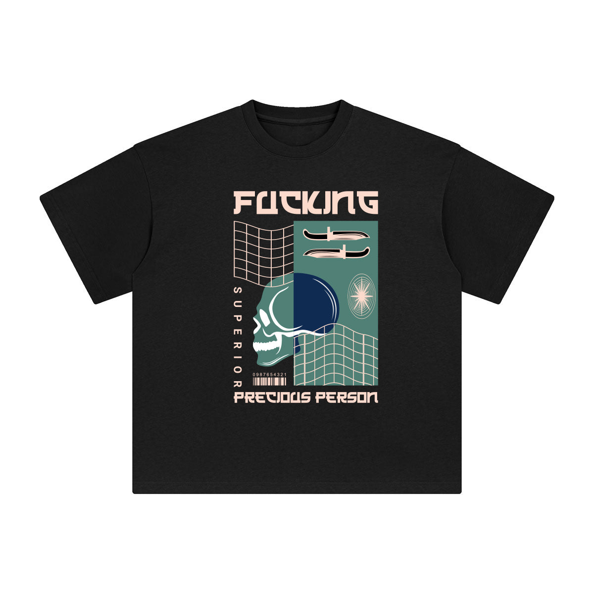 Precious Person Abstract Graphic Tee-INNBLAC Fashion Apparel