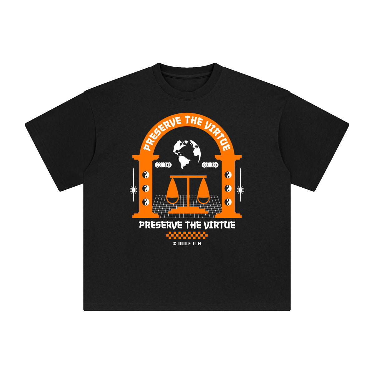 Preserve the Virtue Abstract Graphic Tee-INNBLAC Fashion Apparel