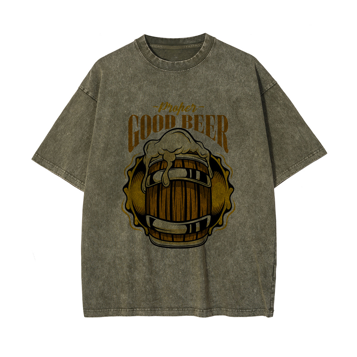 Proper Good Beer Graphic Tee-INNBLAC Fashion Apparel