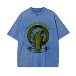 Proudly Brewed Stone Washed Tee-INNBLAC Fashion Apparel