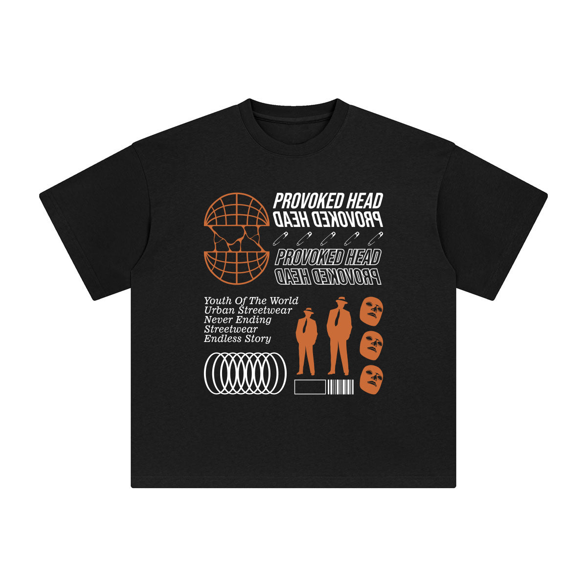 Provoked Head Abstract Art Graphic Tee-INNBLAC Fashion Apparel