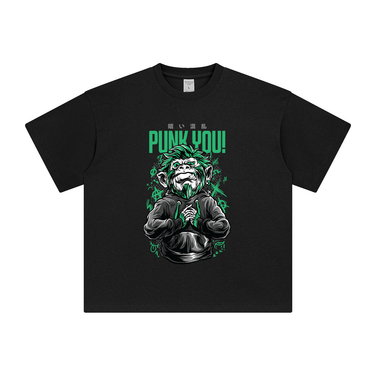 Punk You Japanese Kanji Graphic Tee-INNBLAC Fashion Apparel