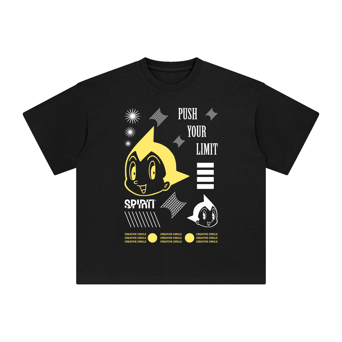 Push Your Limit Abstract Graphic Tee-INNBLAC Fashion Apparel