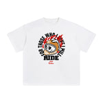 RIDE Cute Helmet Graphic Tee-INNBLAC Fashion Apparel