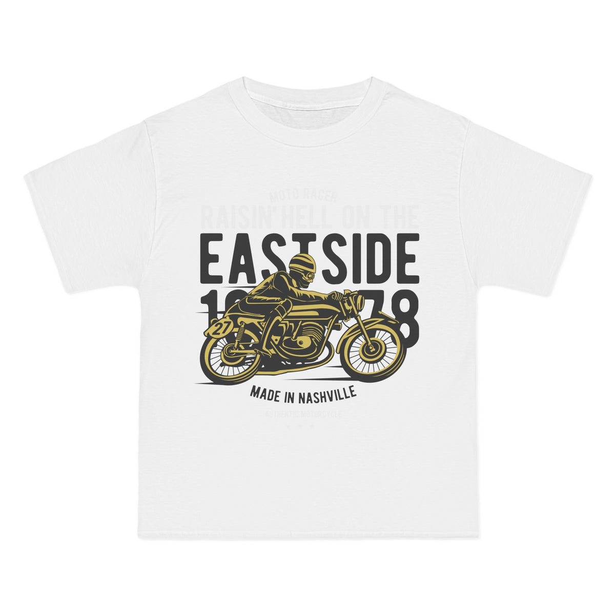 Raisin Hell Motor Racer Graphic Tee-INNBLAC Fashion Apparel