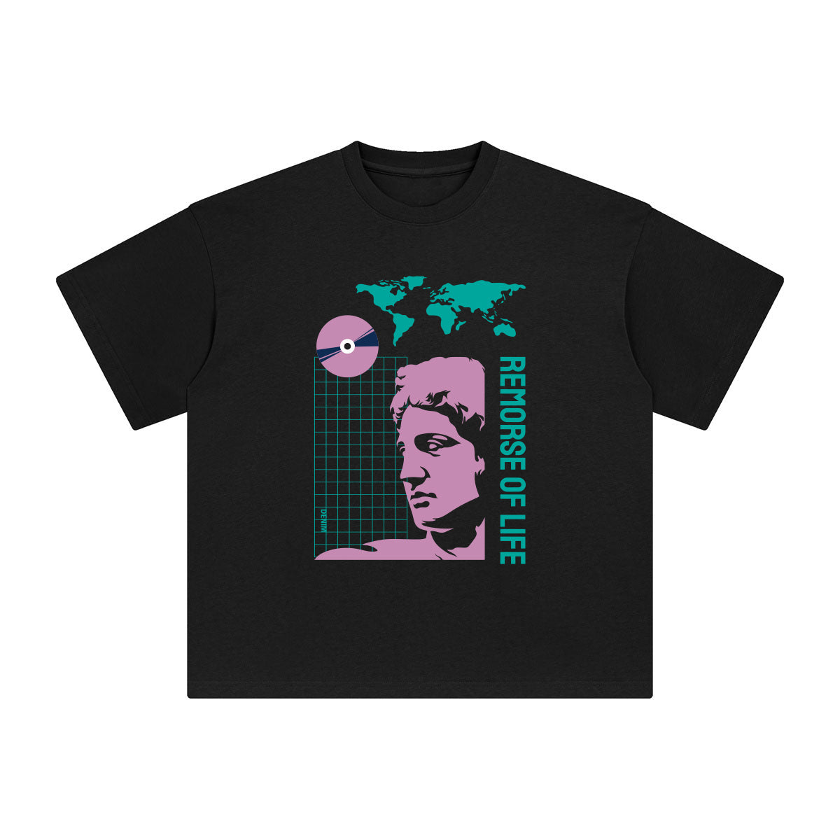 Remorse of Life Abstract Graphic Tee-INNBLAC Fashion Apparel