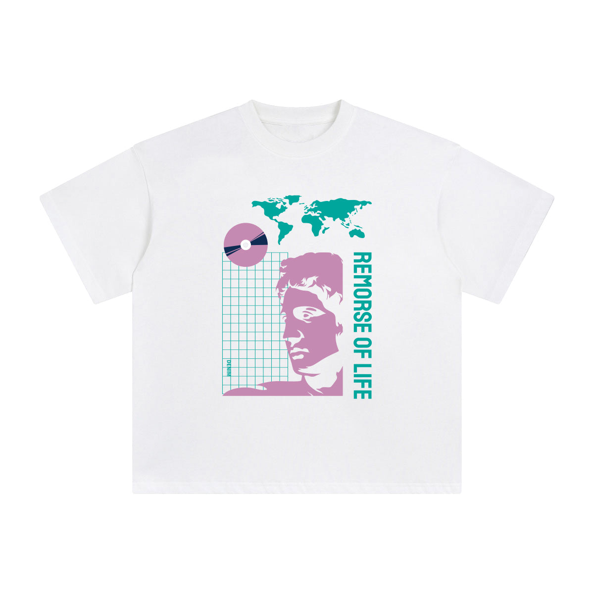 Remorse of Life Abstract Graphic Tee-INNBLAC Fashion Apparel