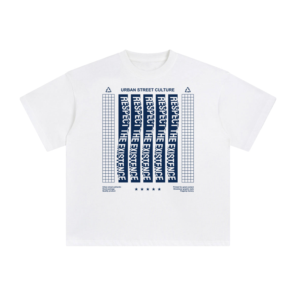 Respect the Existence Abstract Graphic Tee-INNBLAC Fashion Apparel