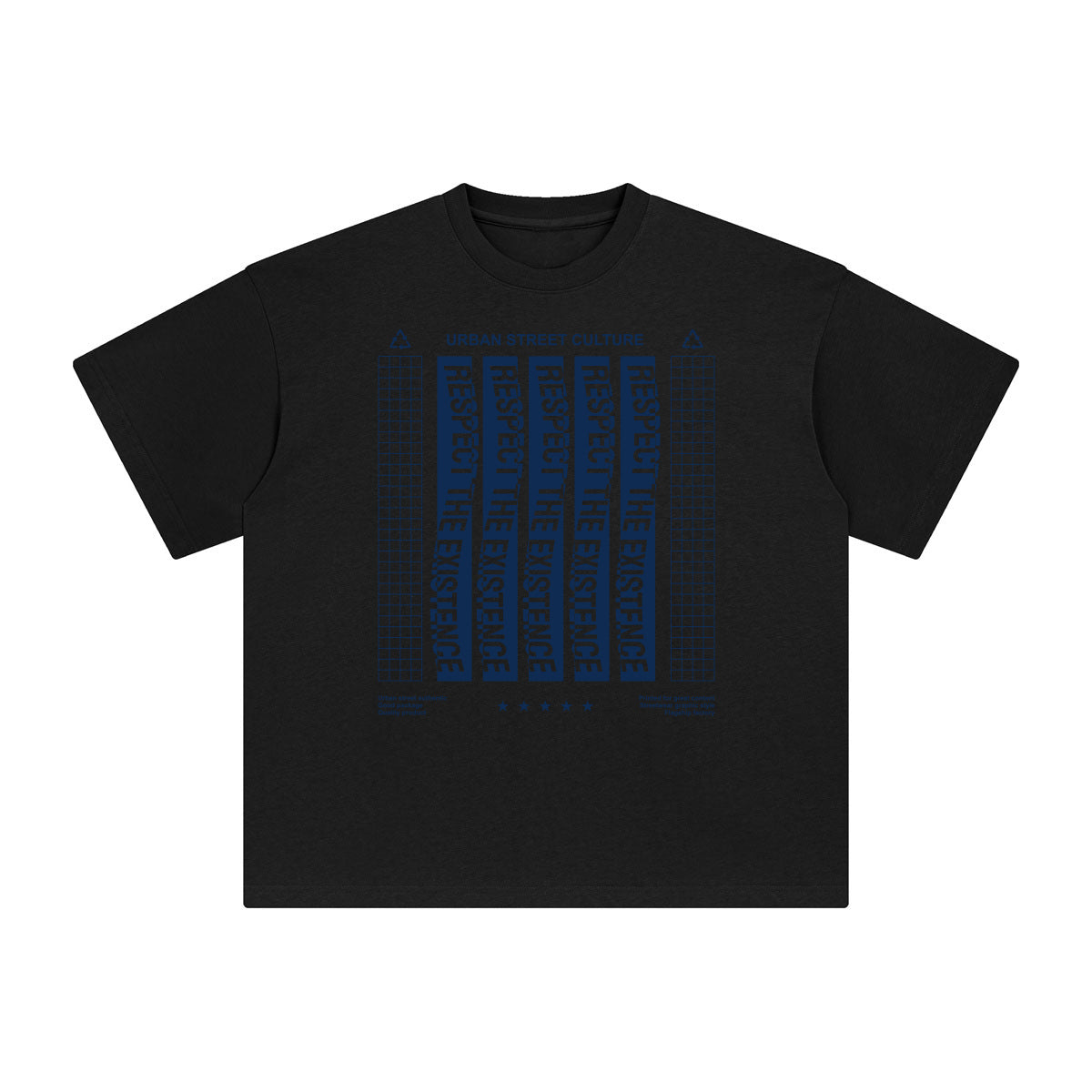 Respect the Existence Abstract Graphic Tee-INNBLAC Fashion Apparel
