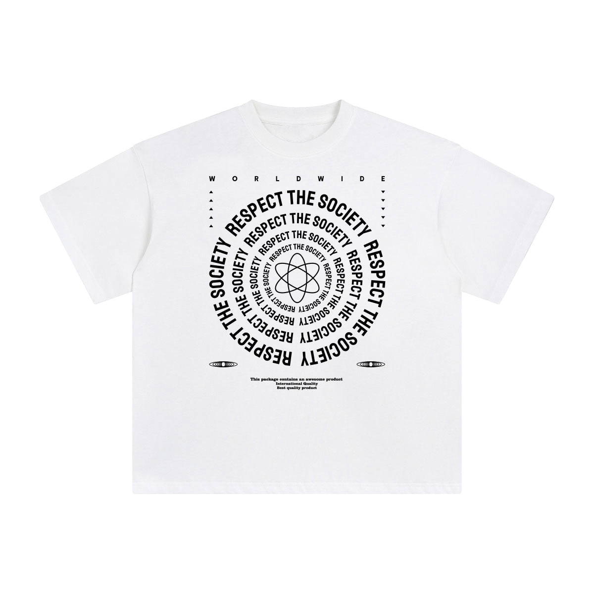Respect the Society Abstract Graphic Tee-INNBLAC Fashion Apparel