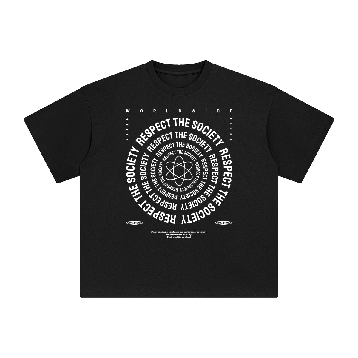 Respect the Society Abstract Graphic Tee-INNBLAC Fashion Apparel