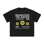 Resuscitate the Justice Abstract Graphic Tee-INNBLAC Fashion Apparel