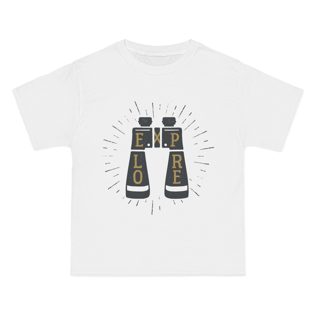 Retro Cartoon Telescope Graphic Tee-INNBLAC Fashion Apparel