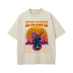 Retro Surfer Washed Graphic Tee-INNBLAC Fashion Apparel