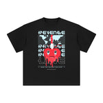Revenge Love Abstract Graphic Tee-INNBLAC Fashion Apparel