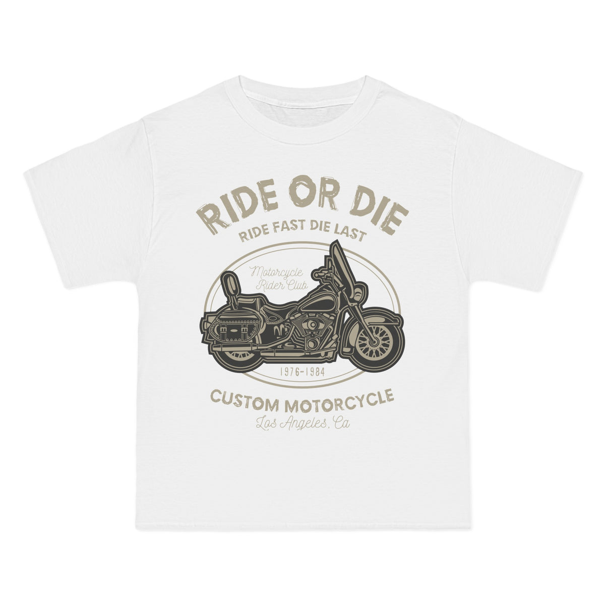 Ride Or Die Retro Motor Graphic Tee-INNBLAC Fashion Apparel