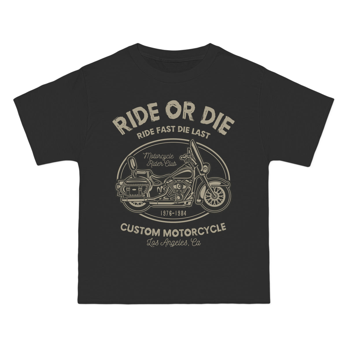 Ride Or Die Retro Motor Graphic Tee-INNBLAC Fashion Apparel
