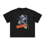 Rider Beaver Vintage Graphic Tee-INNBLAC Fashion Apparel