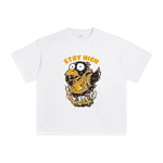 STAY HIGH Bird Graphic T Shirt-INNBLAC Fashion Apparel