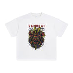 Samurai Mask Aesthetic Graphic T Shirt-INNBLAC Fashion Apparel
