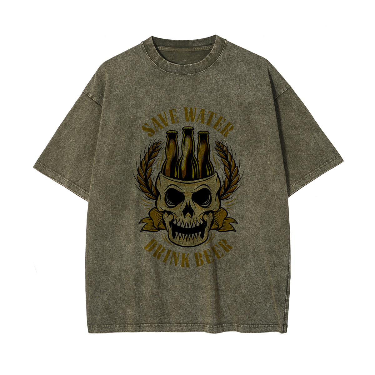 Save Water Drink Beer Thick Tee-INNBLAC Fashion Apparel