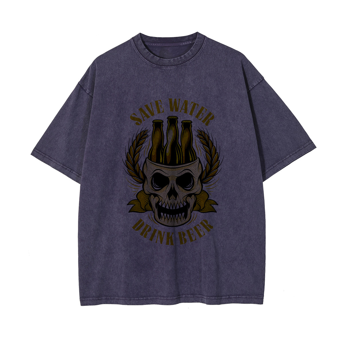 Save Water Drink Beer Thick Tee-INNBLAC Fashion Apparel