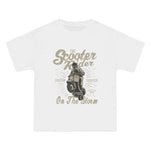 Scooter Rider Retro Graphic Tee-INNBLAC Fashion Apparel