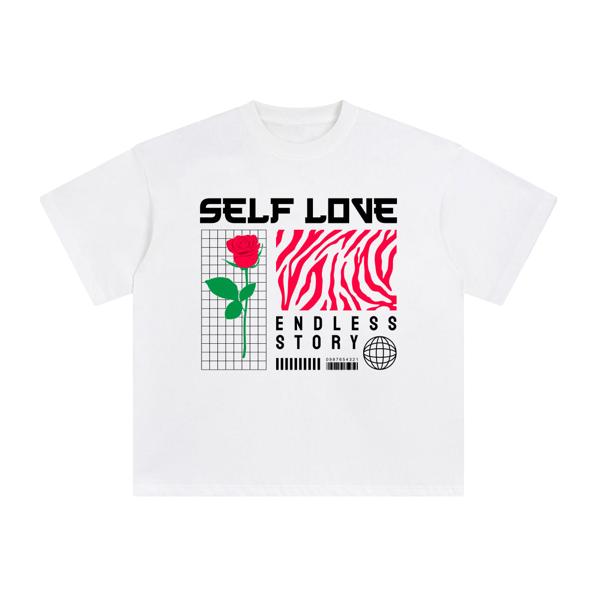Self Love Abstract Graphic Tee-INNBLAC Fashion Apparel