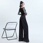 Selvedge Women's Baggy Jeans-INNBLAC Fashion Apparel