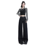 Selvedge Women's Baggy Jeans-INNBLAC Fashion Apparel