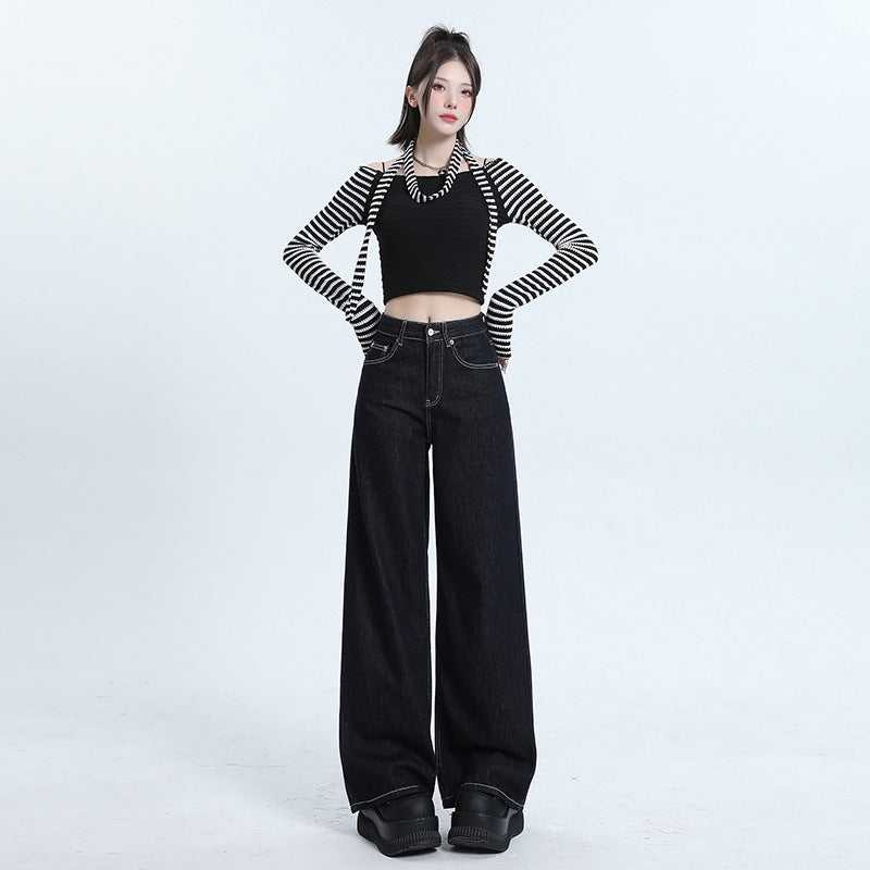 Selvedge Women's Baggy Jeans-INNBLAC Fashion Apparel