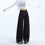 Selvedge Women's Baggy Jeans-INNBLAC Fashion Apparel