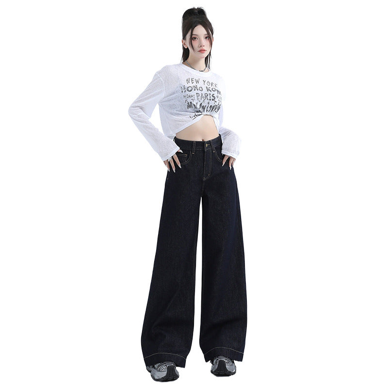 Selvedge Women's Baggy Jeans-INNBLAC Fashion Apparel