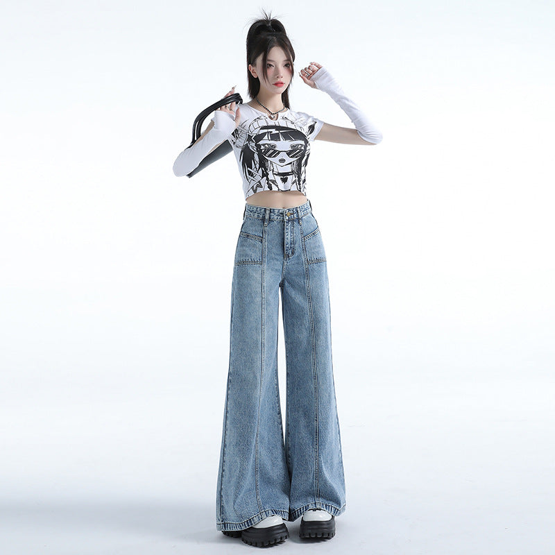 Selvedge Women's Flare Jeans-INNBLAC Fashion Apparel