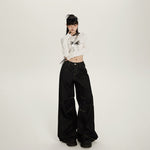Selvedge Women's Loose Fit Jeans-INNBLAC Fashion Apparel