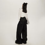 Selvedge Women's Loose Fit Jeans-INNBLAC Fashion Apparel