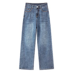 Selvedge Women's Straight Leg Jeans-INNBLAC Fashion Apparel