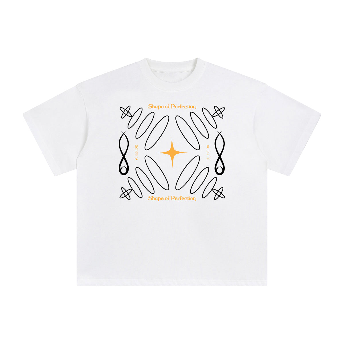 Shape of Perfection Abstract Graphic Tee-INNBLAC Fashion Apparel