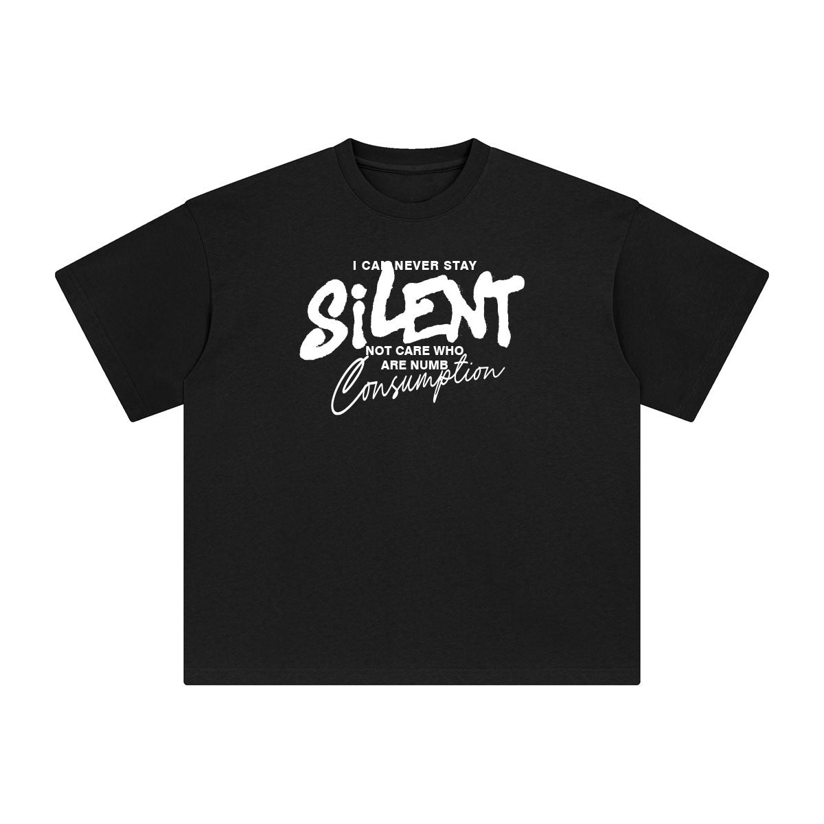Silent Aesthetic Graphic T Shirt-INNBLAC Fashion Apparel