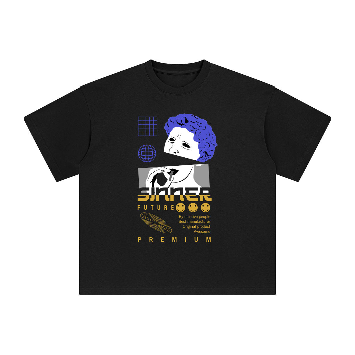 Sinner Abstract Art Graphic Tee-INNBLAC Fashion Apparel